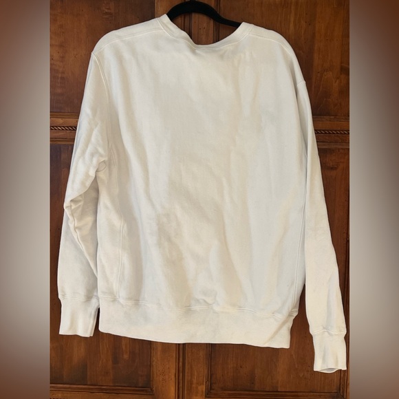 Champion White Crew Sweatshirt w/ Logo | Size Large | Preowned | Good condition - Picture 3 of 6